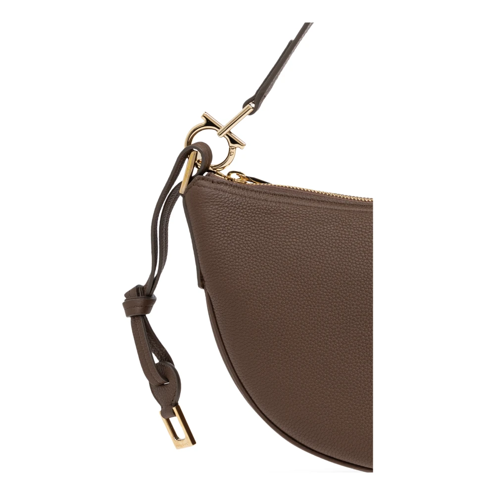 Salvatore Ferragamo Schoudertas Brown Dames
