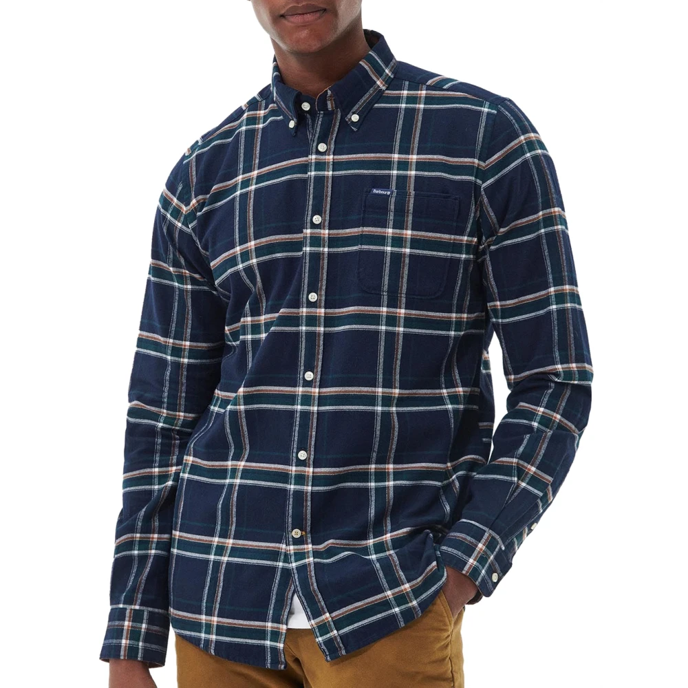 Barbour Casual Tailored Check Shirt Blue Heren