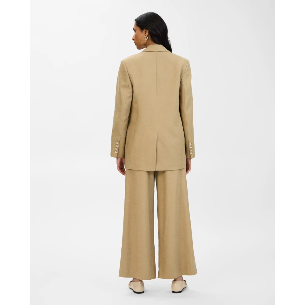 IVY OAK Oversized Single Breasted Blazer Groen Katoen Green Dames
