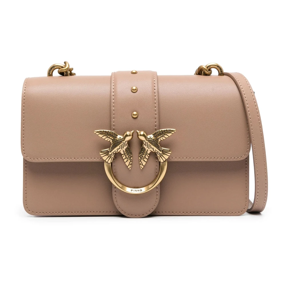 Pinko Mini Antique Love One Koekje Beige Dames