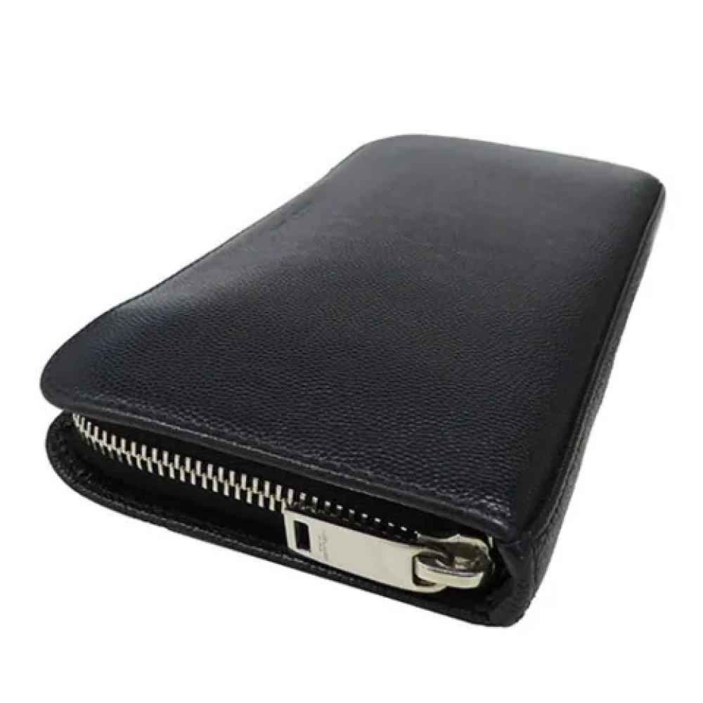 Saint Laurent Vintage Pre-owned Leather wallets Black Dames