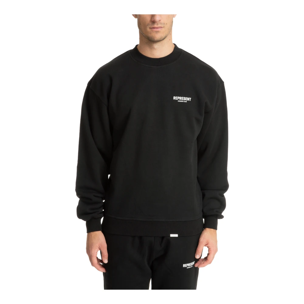 Represent Zwarte gebreide kleding voor mannen Aw24 Black Heren