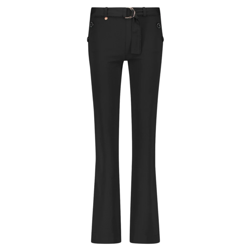 Zip73 Zwarte lange broek voor dames Black Dames
