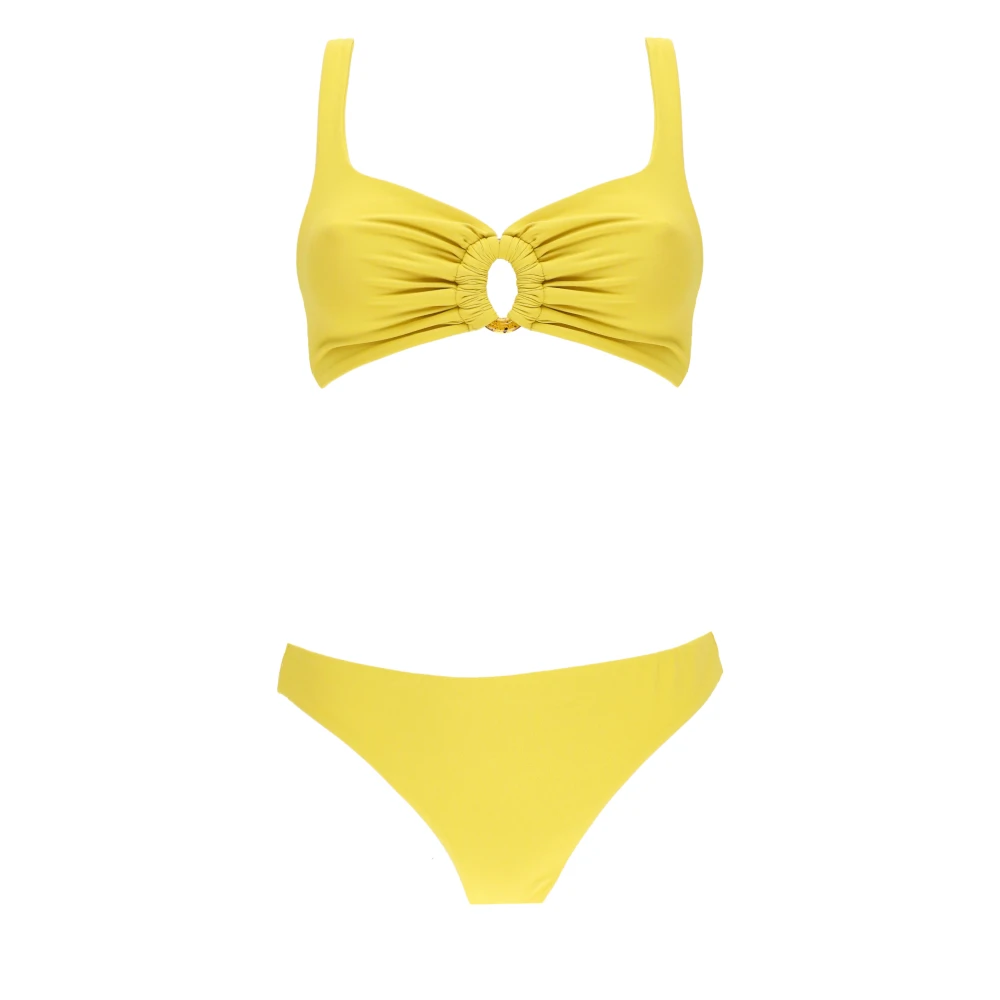Fisico Gele Zee Bikini Top Ring Slip Yellow Dames