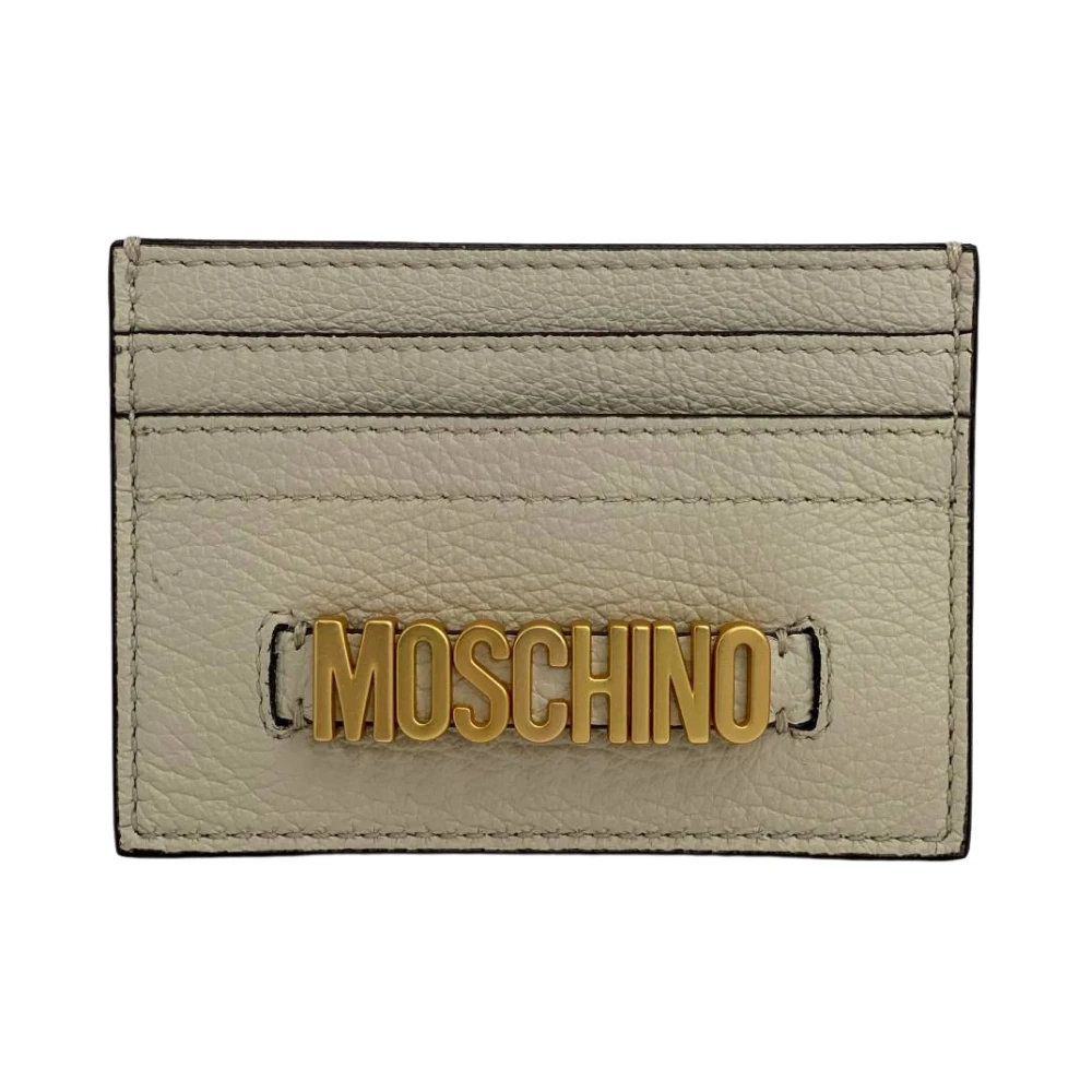 Moschino Women's Beige Wallets & Cardholders, One Size, Cardboard Wallet