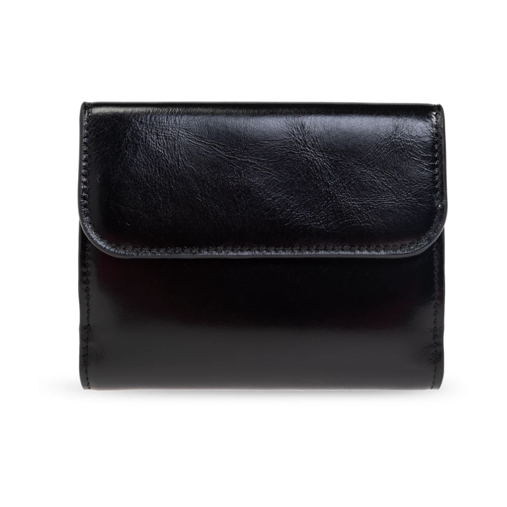 Chloé Leren portemonnee Black Dames