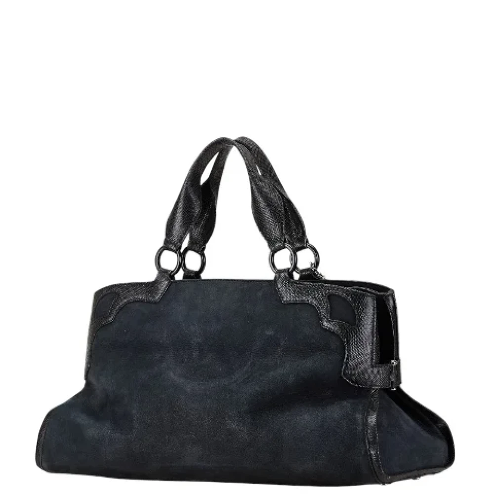 Cartier Vintage Pre-owned Suede handbags Black Dames