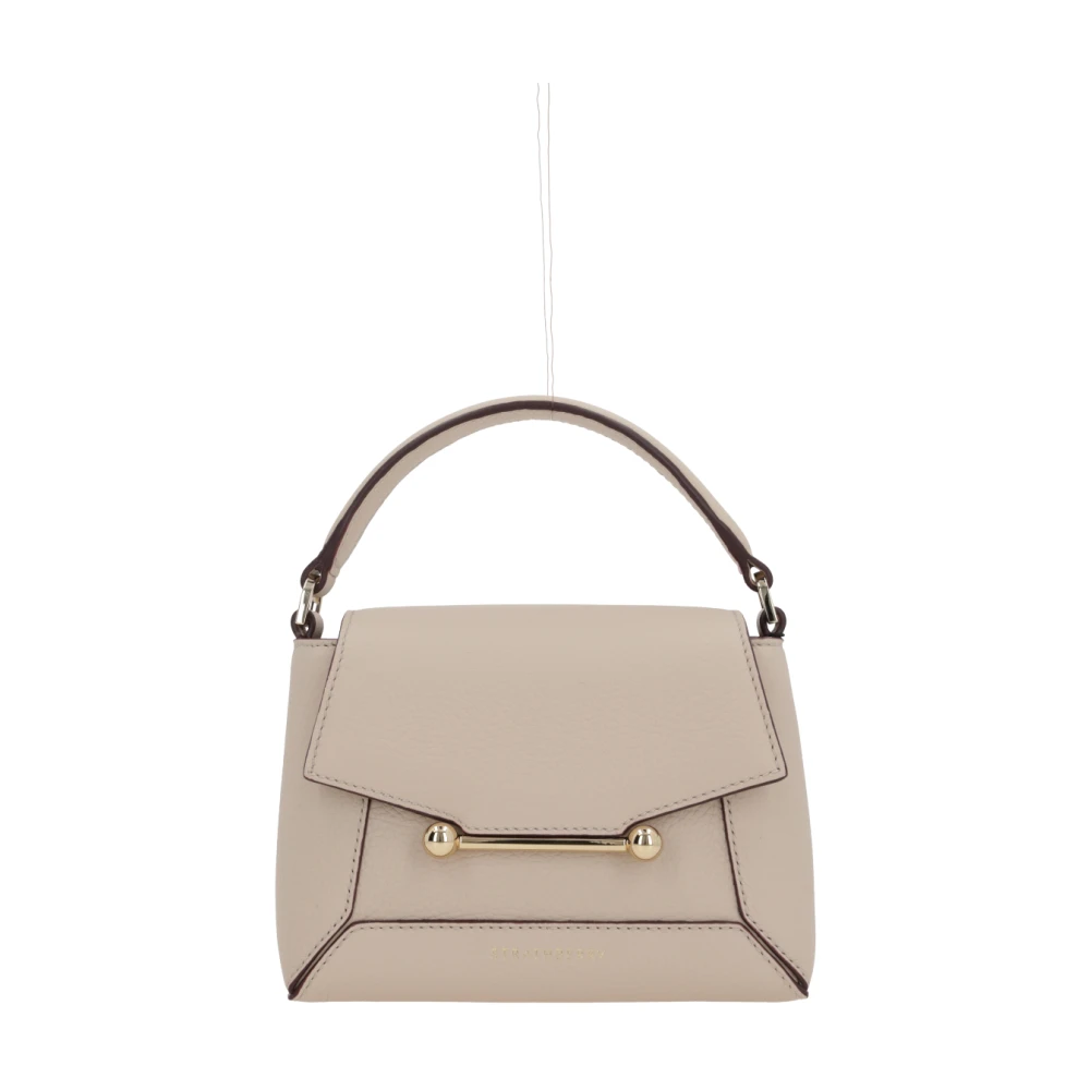 Strathberry Handtas met gouden metalen accenten en afneembare band Beige Dames