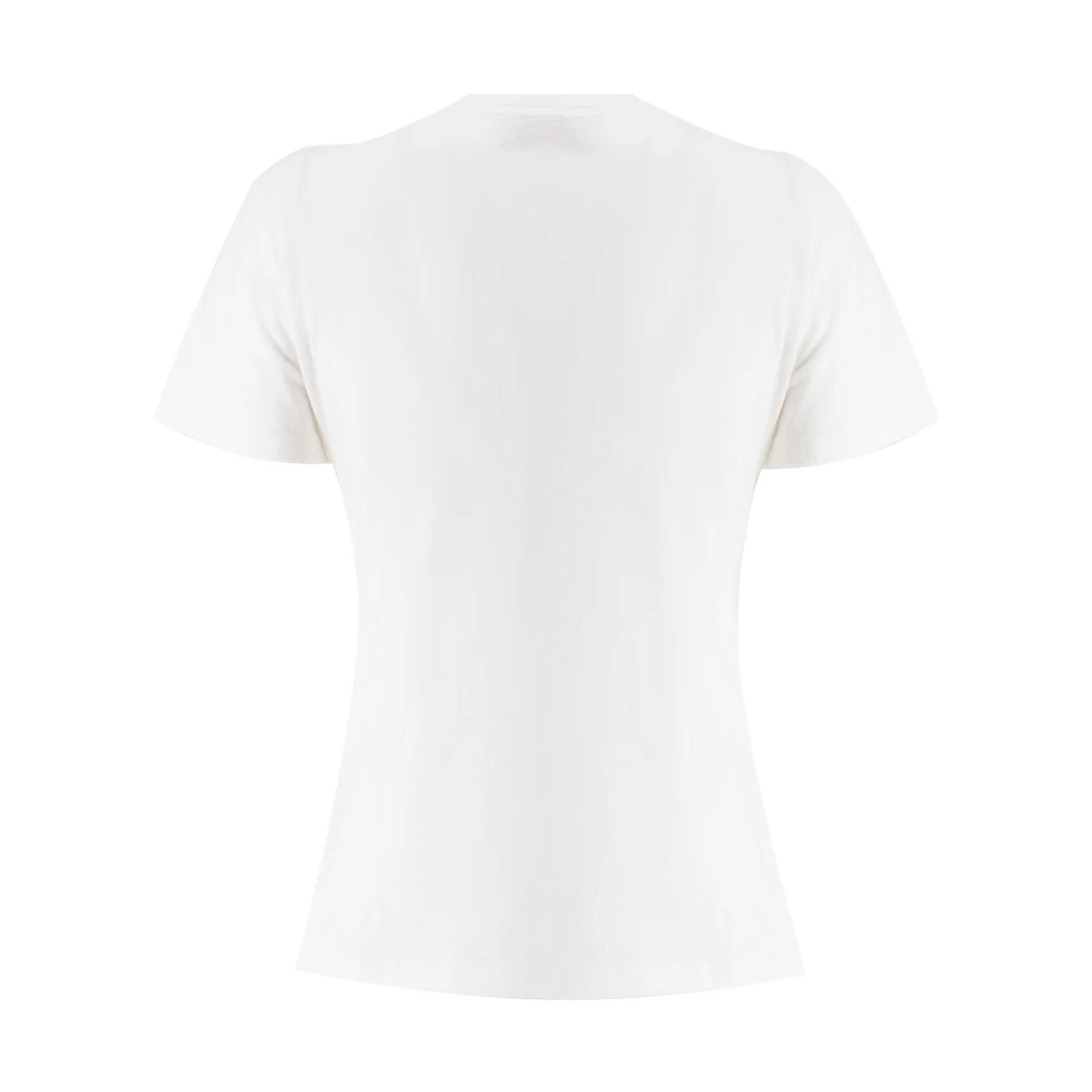 Ermanno Scervino Geborduurd Katoenen T-shirt White Dames