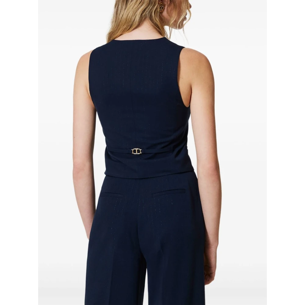 Twinset Blauw Jasje Set Blue Dames