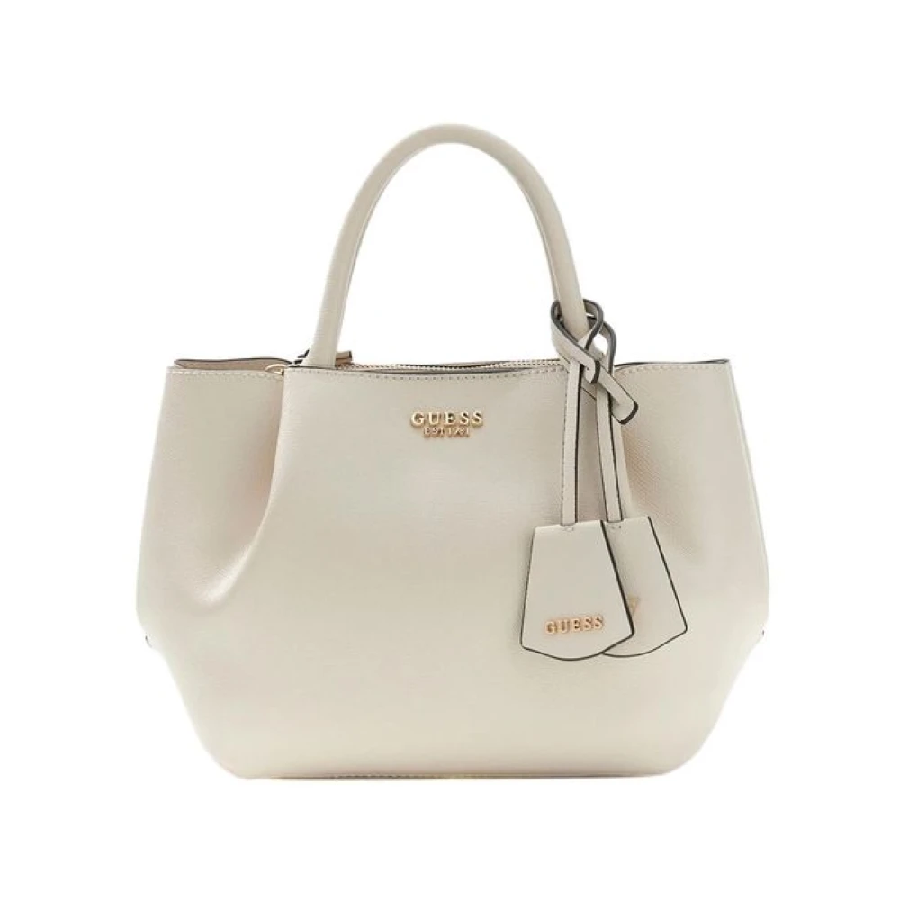 Guess Amorette Girlfriend Satchel - Female - Handbags - White - One Size - Bags