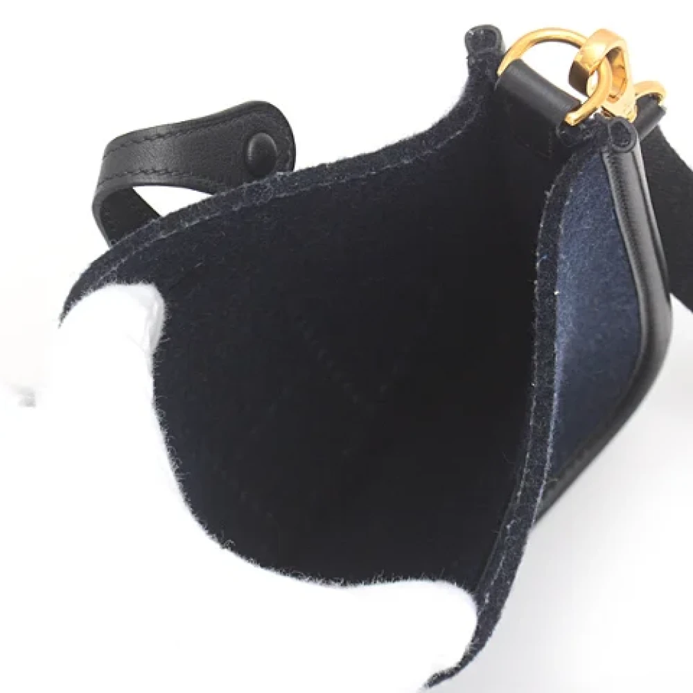 Hermès Vintage Pre-owned Canvas shoulder-bags Blue Dames