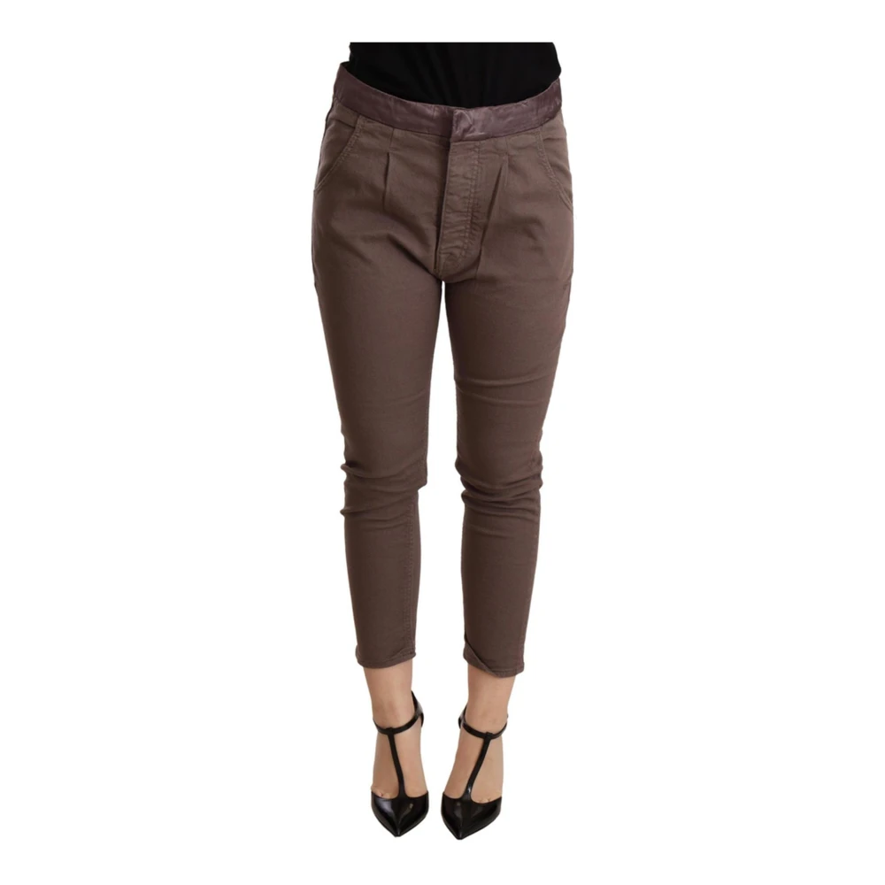 Cycle Women's Brown Cropped Jeans, W27, Cropped Skinny Trousers