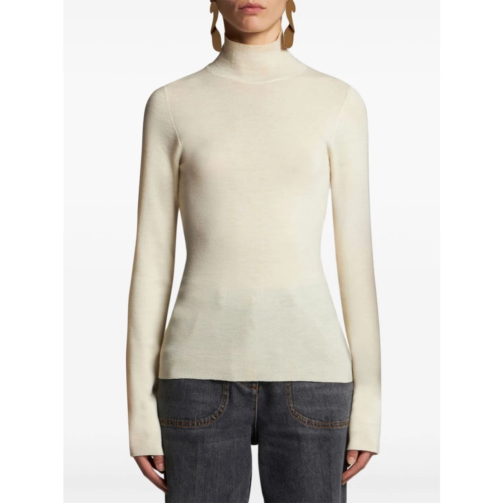 ETRO Gebreide Pullover in Roomwit Beige Dames