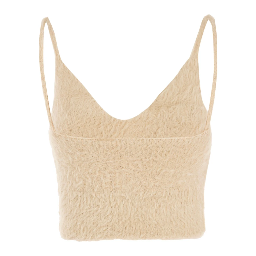pinko Teddy Juice Top met Bandjes Beige Dames