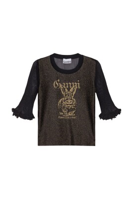 black-sweater-with-ruffle-cuffs