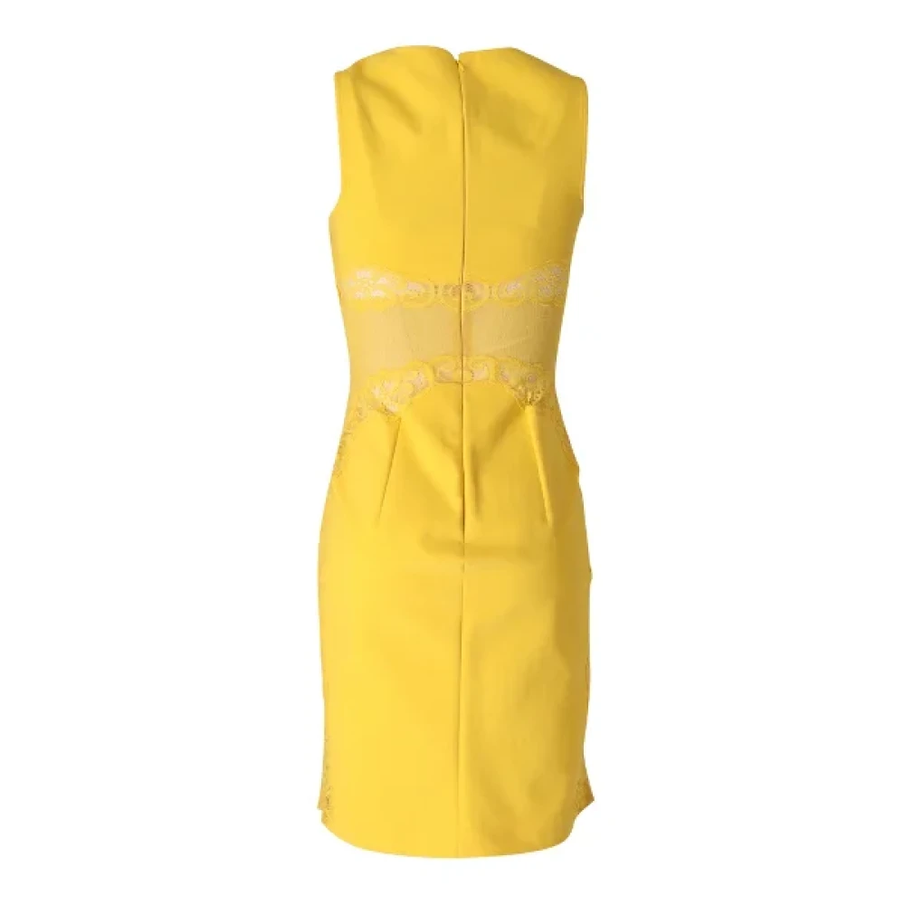 Stella McCartney Pre-owned Cotton dresses Yellow Dames