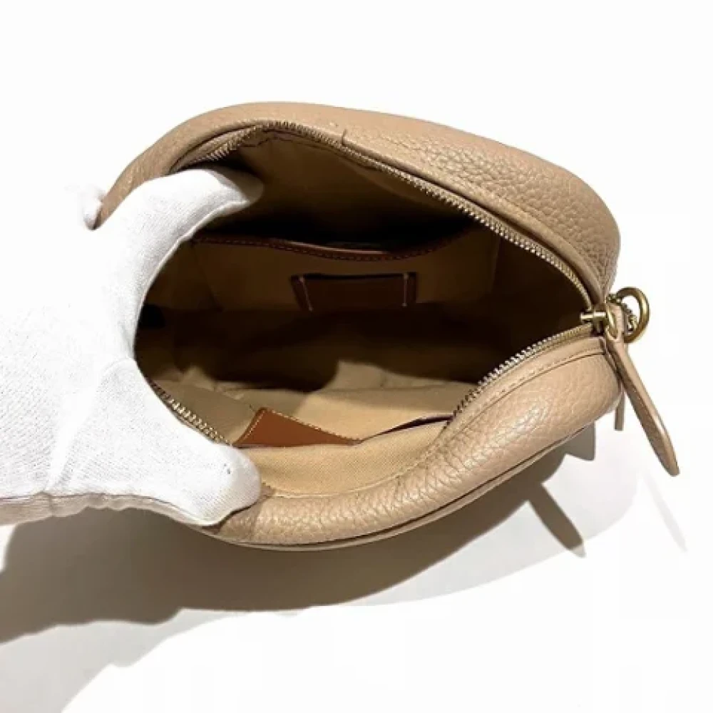 Coach Pre-owned Leather shoulder-bags Beige Dames