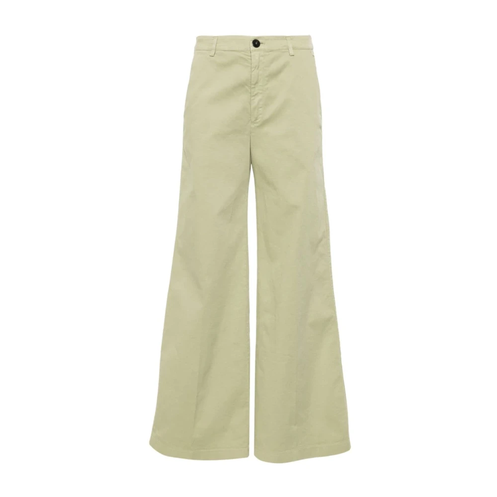 Forte Forte Women's Green Wide Leg Trousers