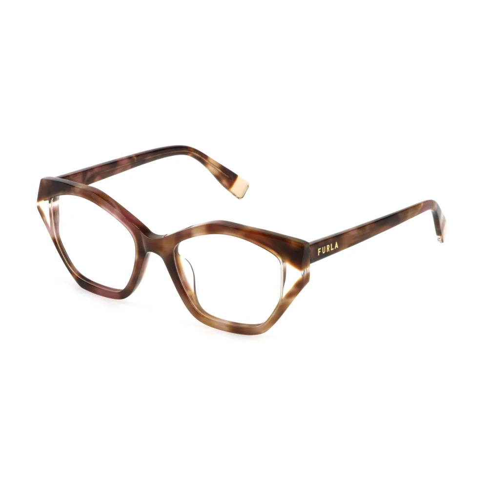 Furla Women's Brown Glasses, 52 Mm, Cat-Eye Optical Frame
