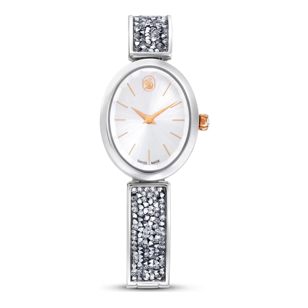 Swarovski Women's Gray Crystal Rock Oval Bracelet Watch Silver 5656878 - Watches - One Size - Accessories