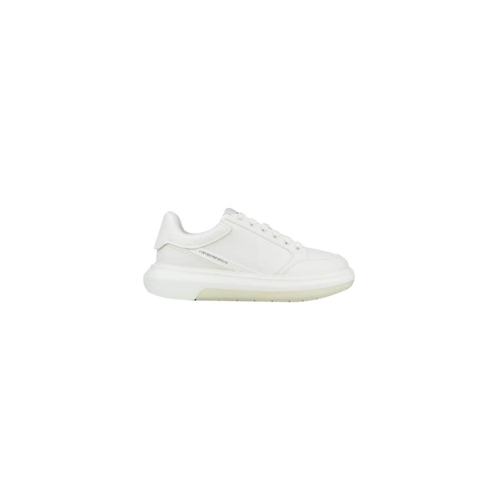 Emporio Armani Casual Sneakers för Vardagsbruk Beige, Herr