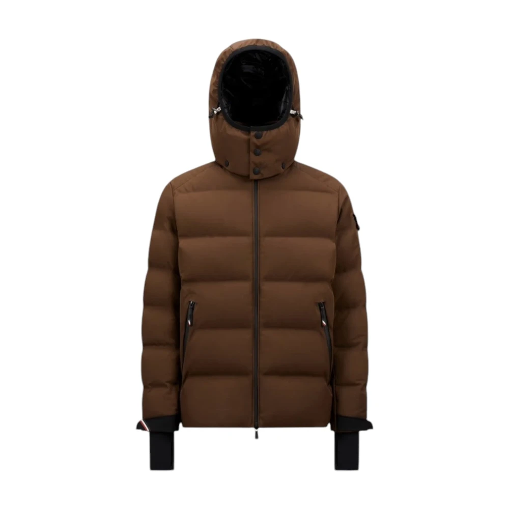 Moncler Huvad Ski Dunjacka Brun Brown, Herr