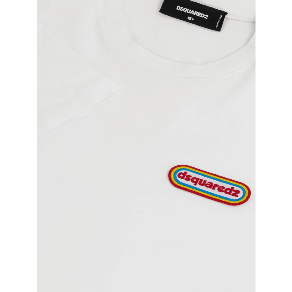 Dsquared2 Patch Logo T-Shirt White Dames