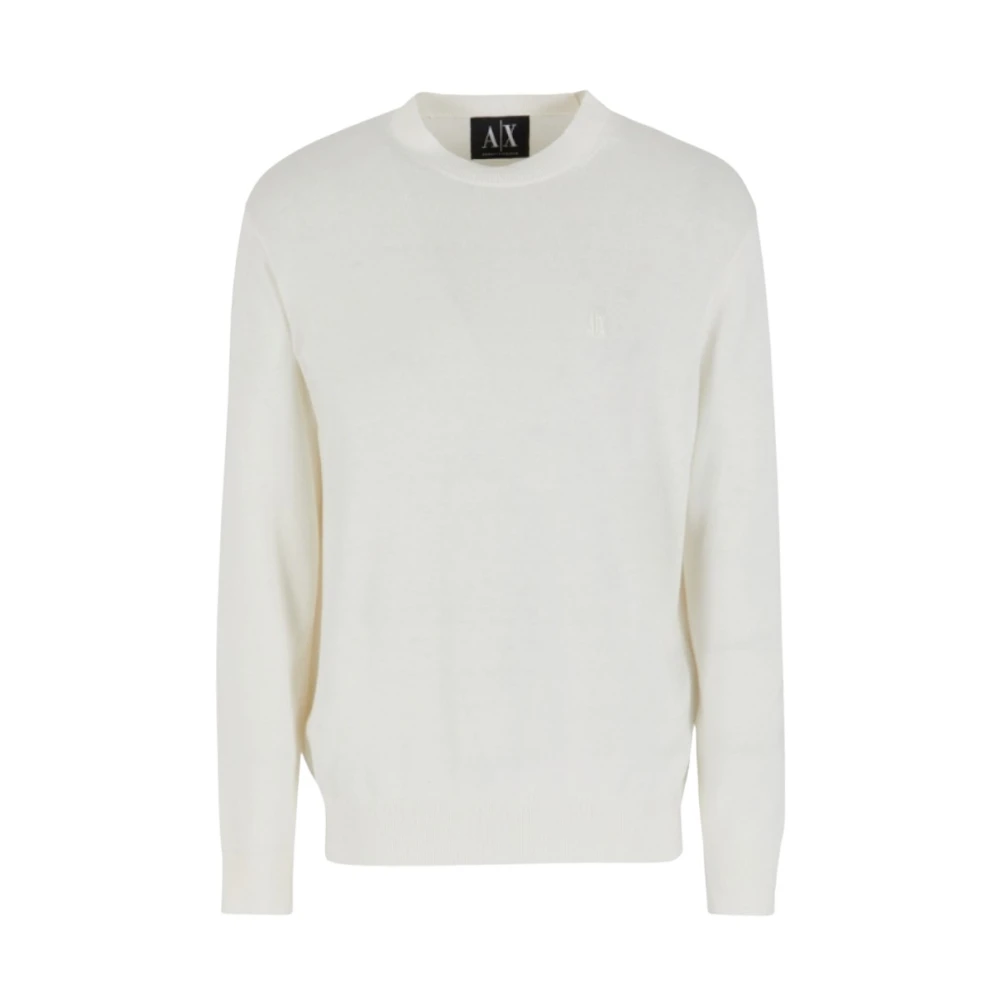Armani Exchange Beige Sweaters För Stiligt Utseende