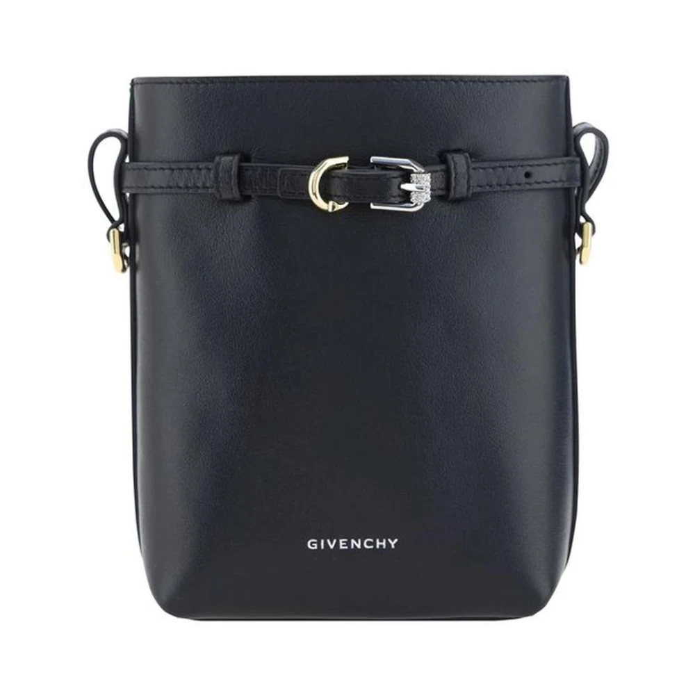 Givenchy Stijlvolle leren schoudertas met verstelbare band Black Dames