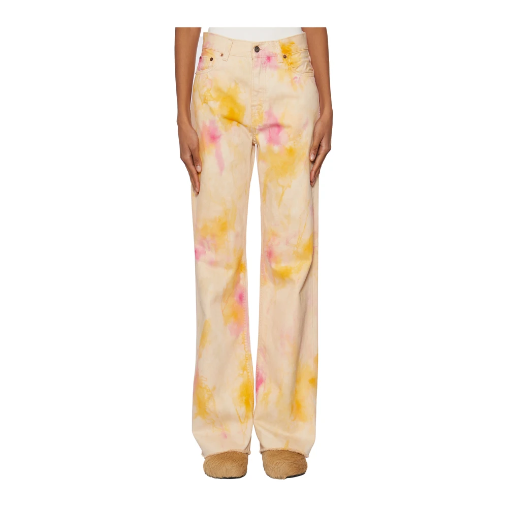 Haikure Wijde broek Beige Dames