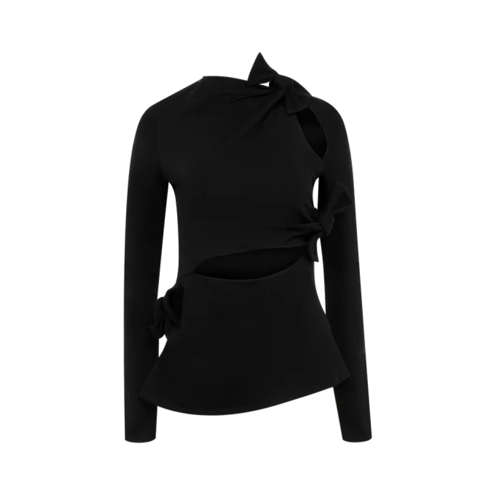 Acne Studios Women's Black Knots Top
