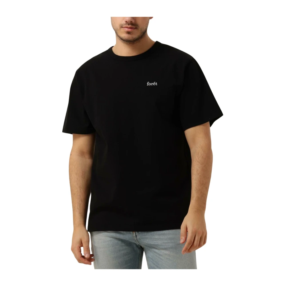 FORÉT Forét Heren Polo's & T-shirts Bass T-shirt Zwart