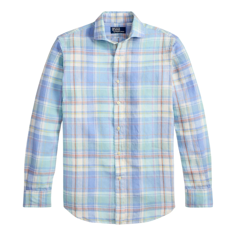 Ralph Lauren Men's Multicolor Classic Fit Plaid Slub Linen Shirt - Casual Shirts - S - Shirts