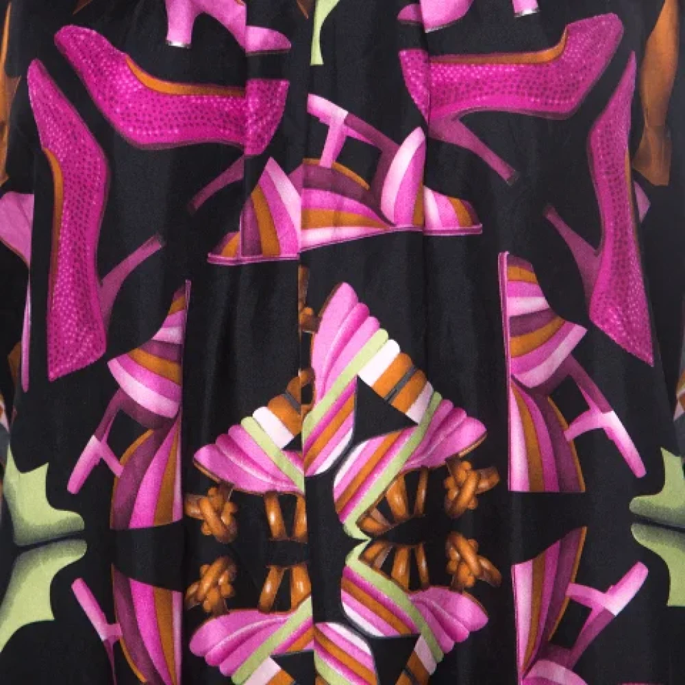 Salvatore Ferragamo Pre-owned Silk dresses Multicolor Dames
