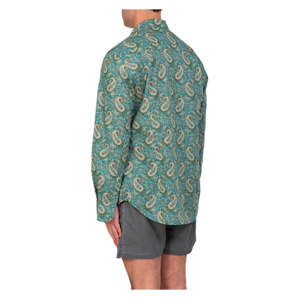 MC2 Saint Barth Paisley Shirt voor Mannen Green Heren