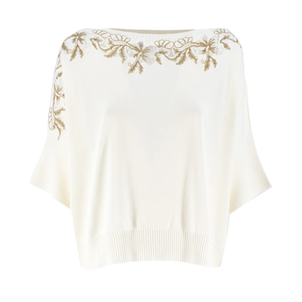 Knitwear > Round-neck Knitwear - - Ermanno Scervino - Modalova
