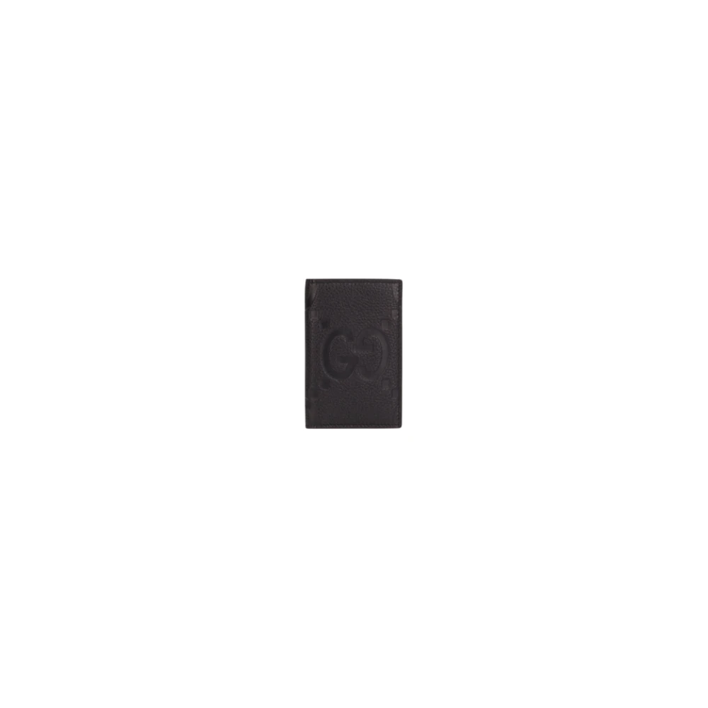 Gucci Men's Black Wallets & Cardholders, One Size, Jumbo Gg Card Case