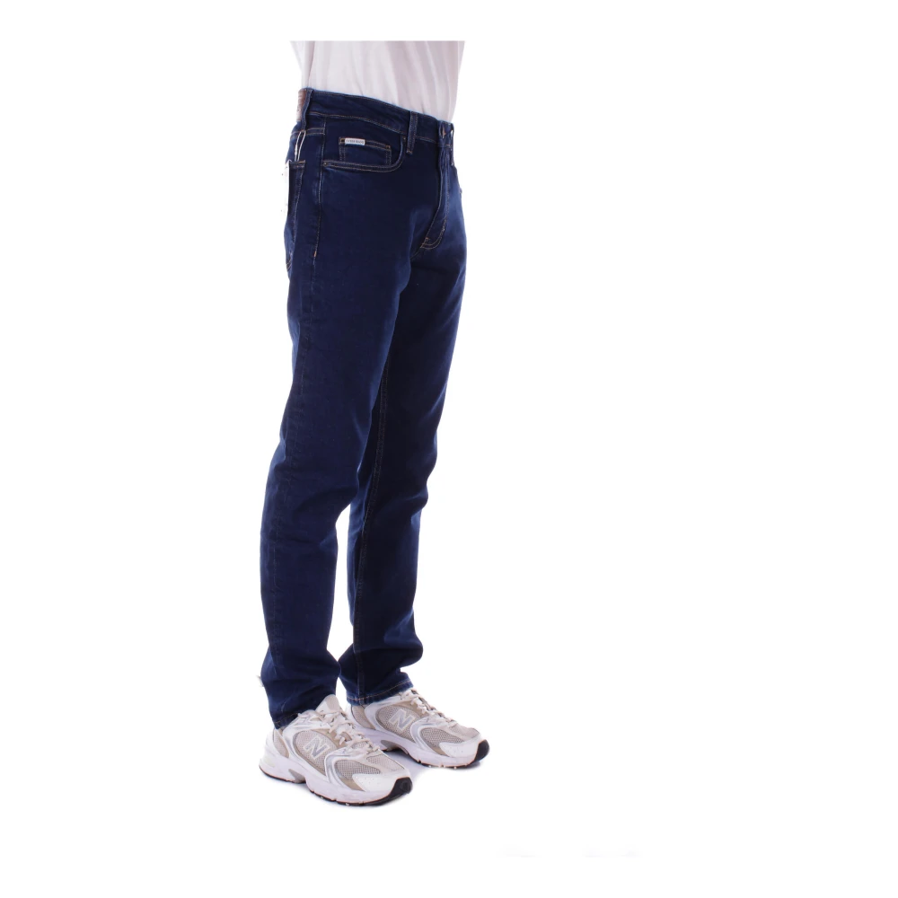 Guess Logo Achterzak 5-Pocket Regular Fit Jeans Blue Heren