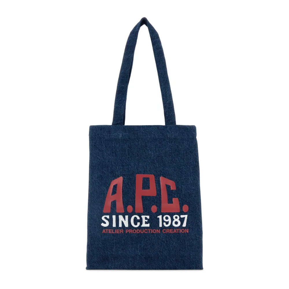 A.p.c. Denim Lou Winkel Tas Blue Dames