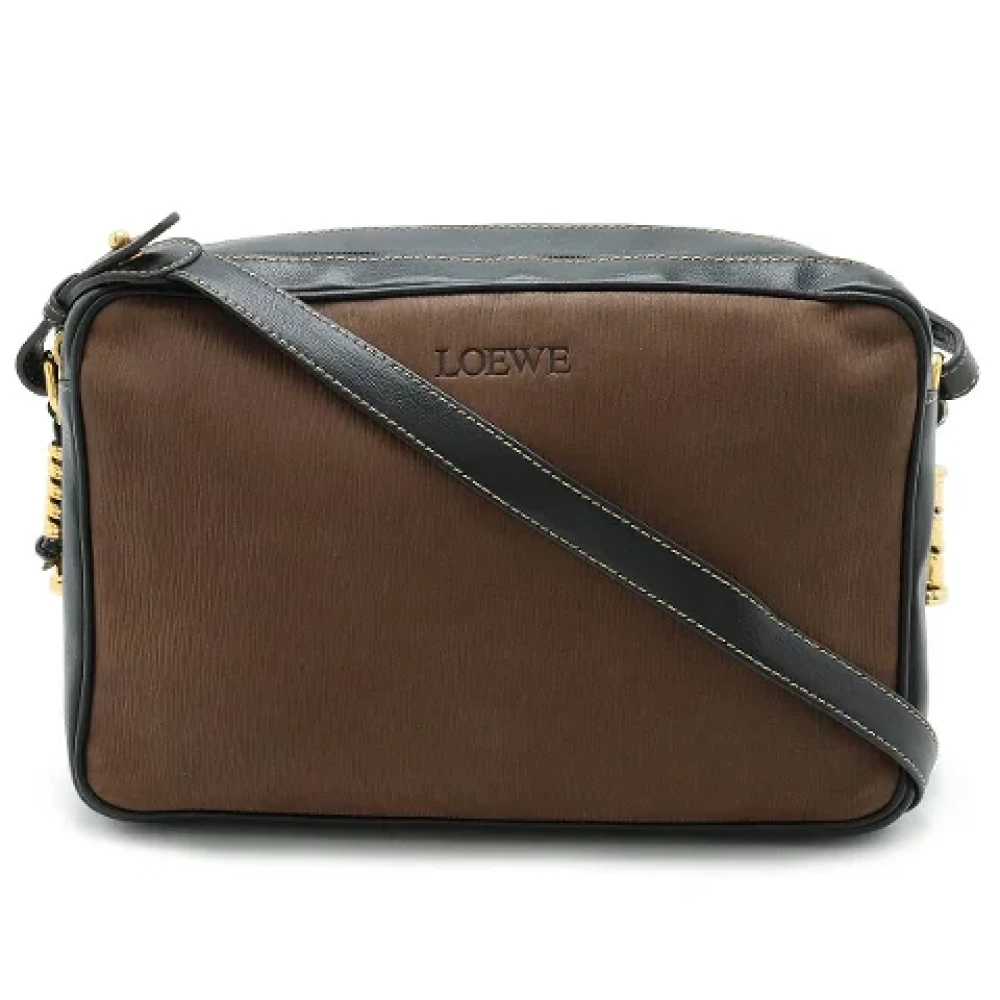 Loewe Pre-owned Leather shoulder-bags Black Dames