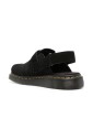 chaussures-plates-noires-avec-boucle