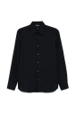 blauwe-button-up-overhemd-cutaway-kraag