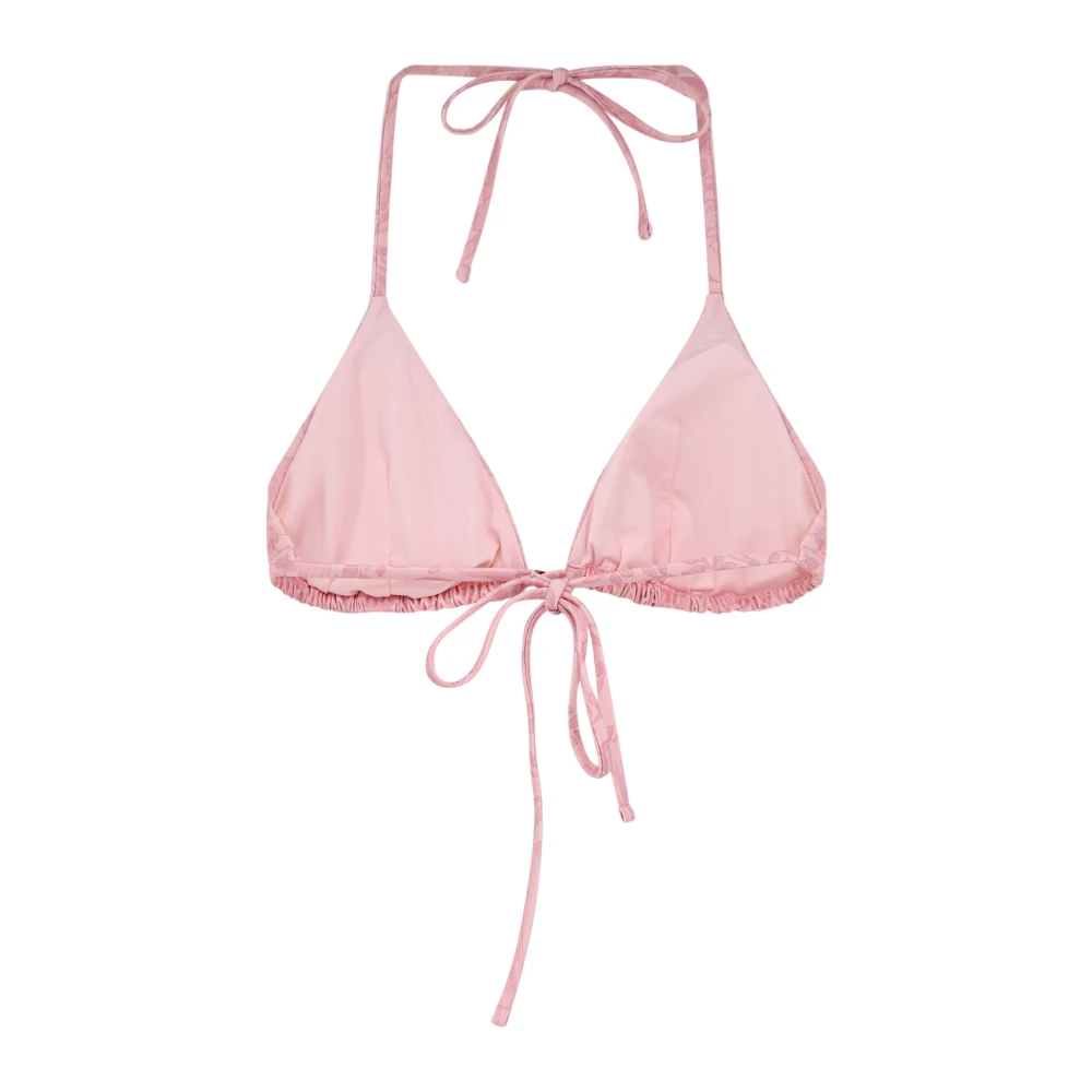 Versace Bikini Top met Barok Print Pink Dames