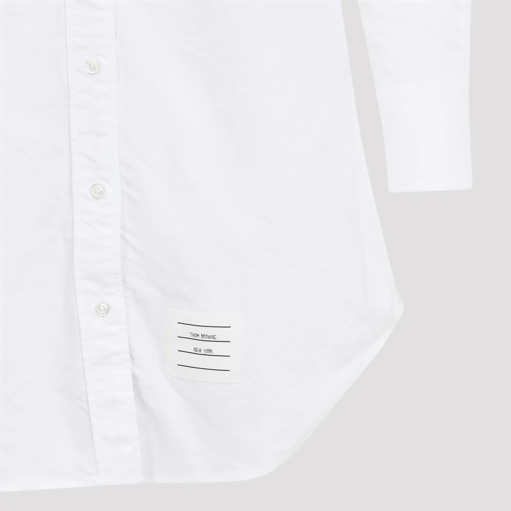 Thom Browne Witte Overhemdjurk met Strepen White Dames