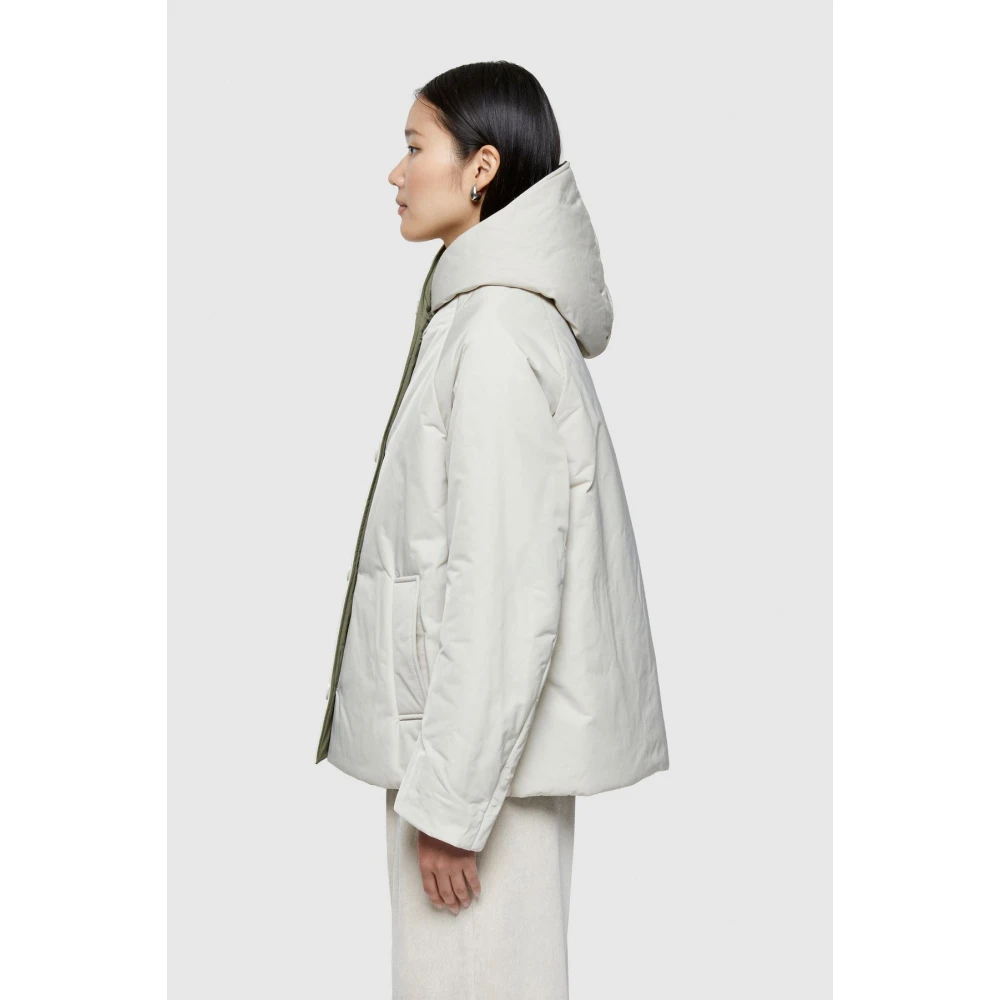 OOF Wear Omkeerbare korte jas met capuchon Green Dames