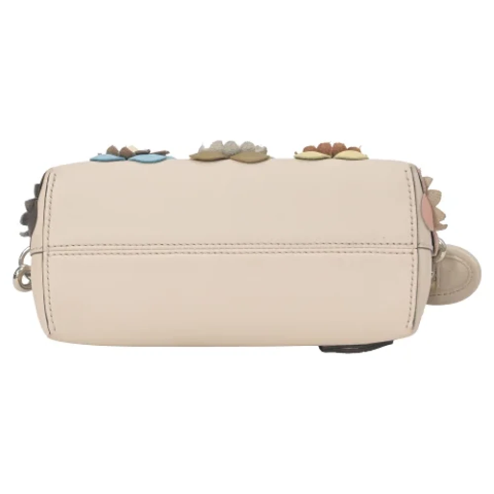 Fendi Vintage Pre-owned Leather fendi-bags Beige Dames