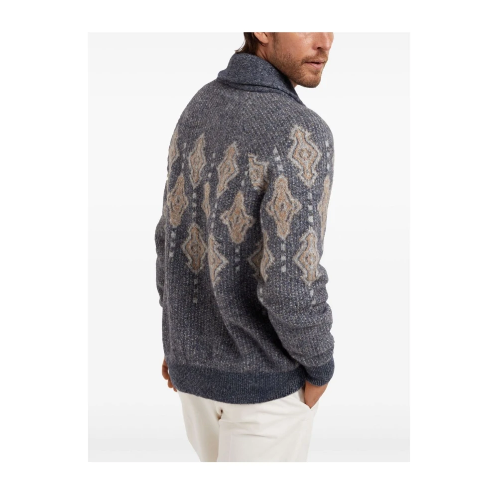 BRUNELLO CUCINELLI Stijlvolle Heren Gebreide Kleding Gray Heren