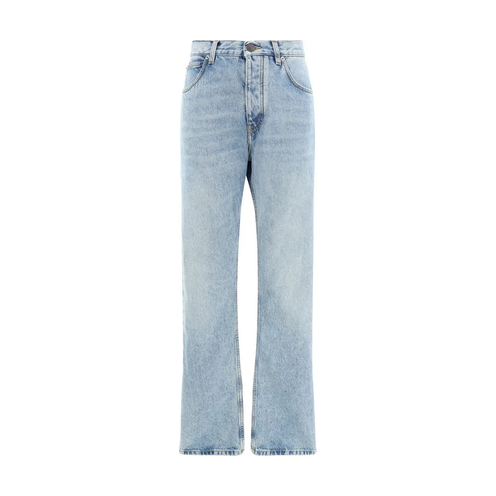 Balenciaga Klassieke Straight Leg Jeans Blue Dames