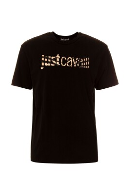 black-stripe-print-crew-neck-t-shirt